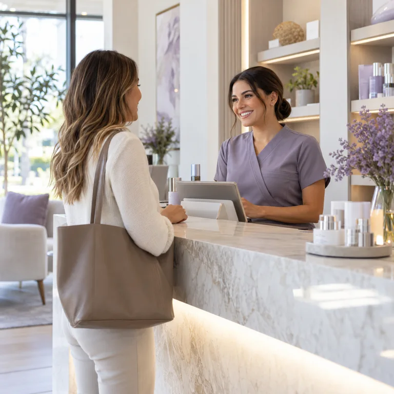 Illustrative med spas business scene